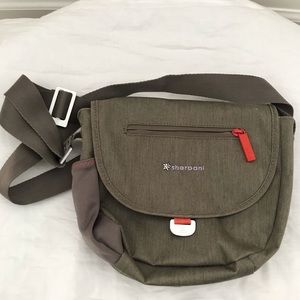 Gray Sherpani Crossbody Bag